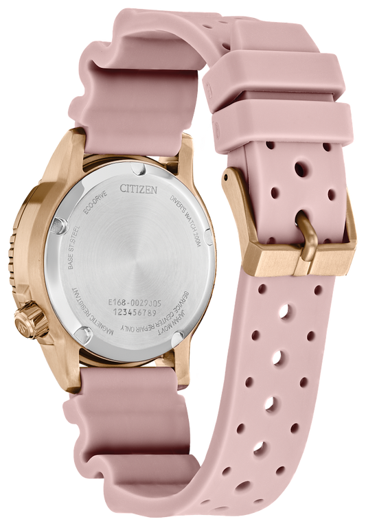 Citizen Eco-Drive Rose Blush Promaster Dive Stainless Steel Watch