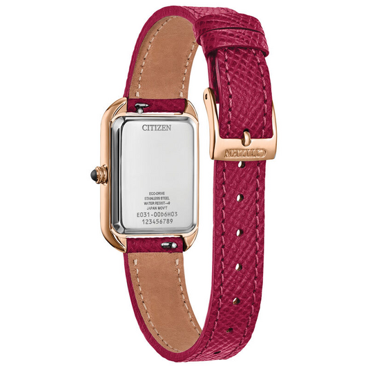 Citizen Dress Classic Magenta & Mother of Pearl Rose Gold Watch