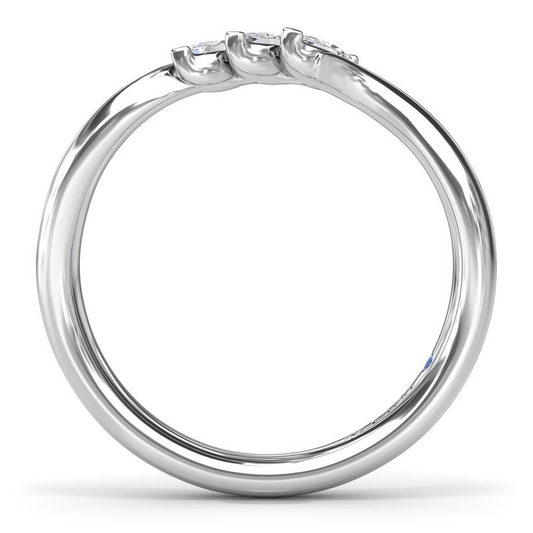 14K Marquise Stackable Diamond Band
