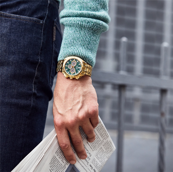 Citizen Eco-Drive "Carson" Sport Luxury Stainless Steel Watch