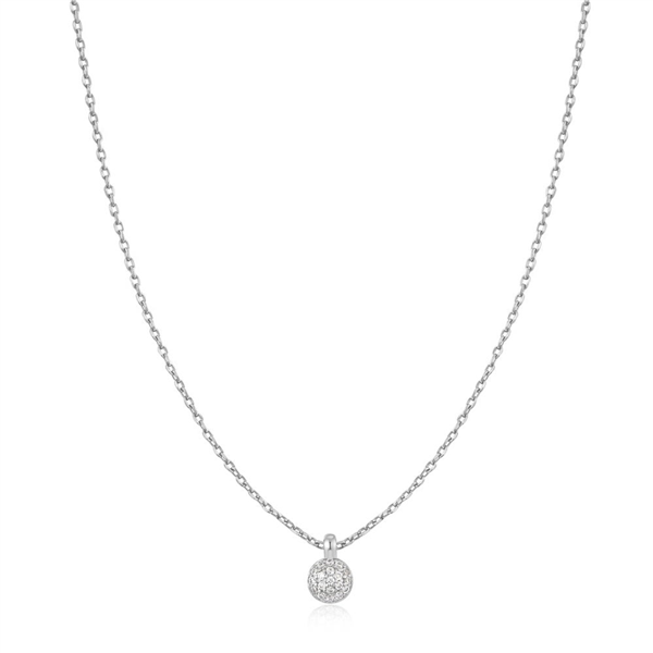 Sterling Silver Sparkle Sphere Necklace
