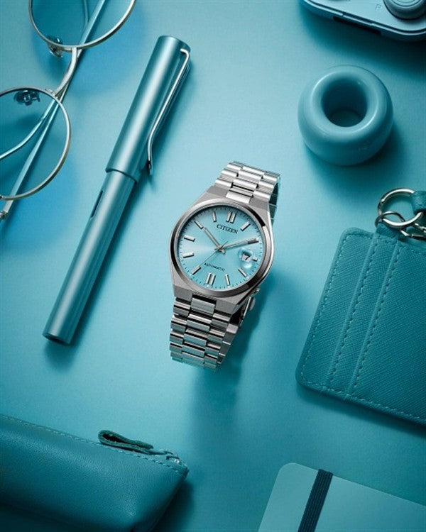 Citizen TSUYOSA Light Aqua Blue Automatic Watch