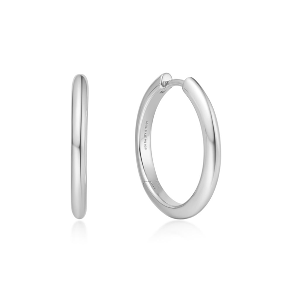 Sterling Silver Medium Hoop Earrings