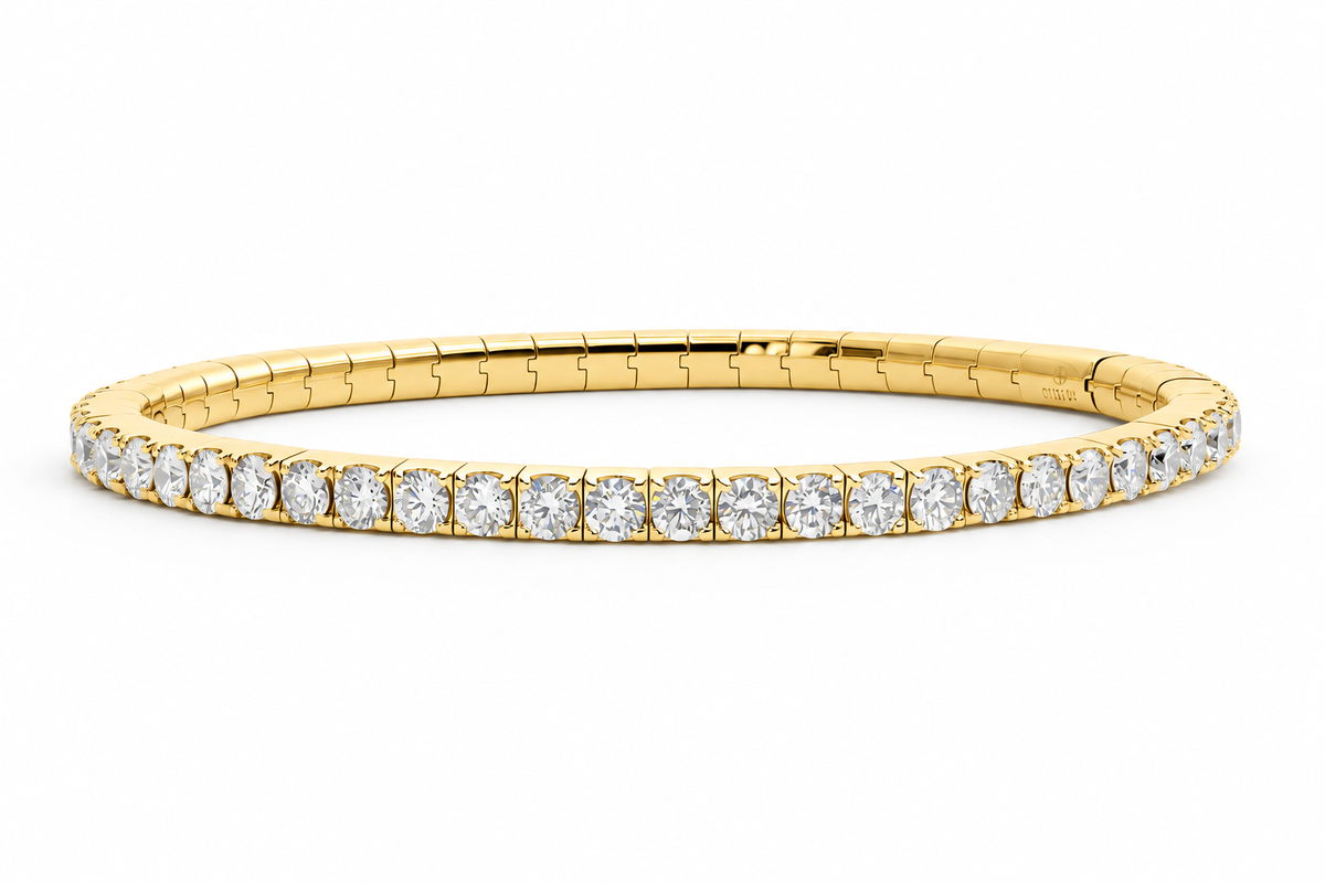 14K Flexible Fit 2.30ctw Diamond Stretch Bracelet