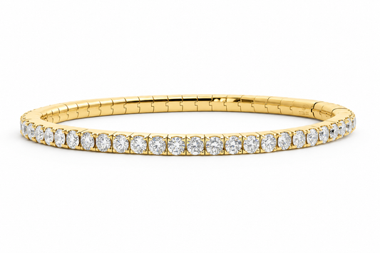 14K Flexible Fit 2.30ctw Diamond Stretch Bracelet