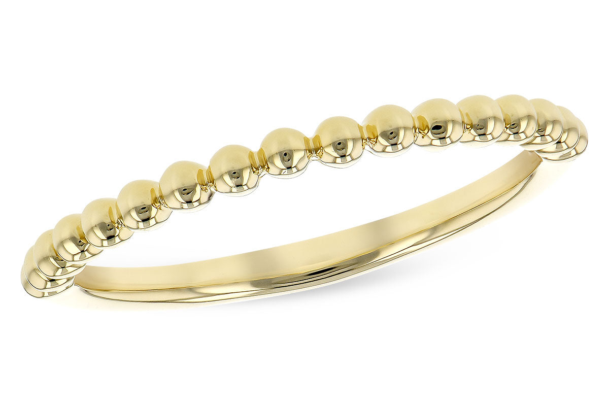 14K Bead Stackable Band