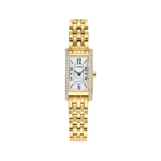 Citizen Eco-Drive Petite Palidoro Gold-Tone Stainless Steel Link Watch