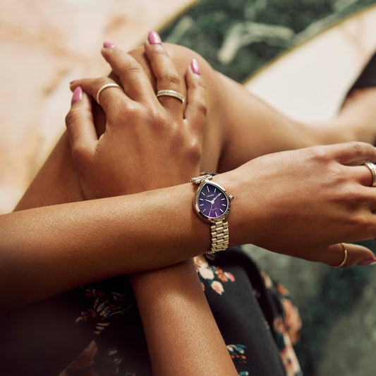 Citizen Eco-Drive® Rainell Purple Teardrop Case Watch