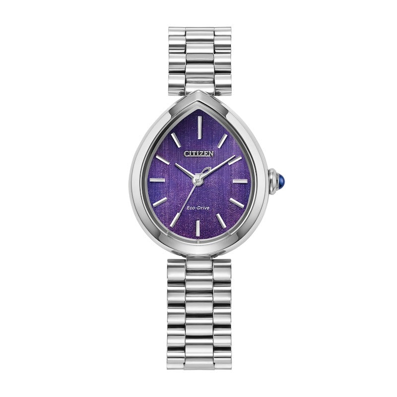 Citizen Eco-Drive® Rainell Purple Teardrop Case Watch