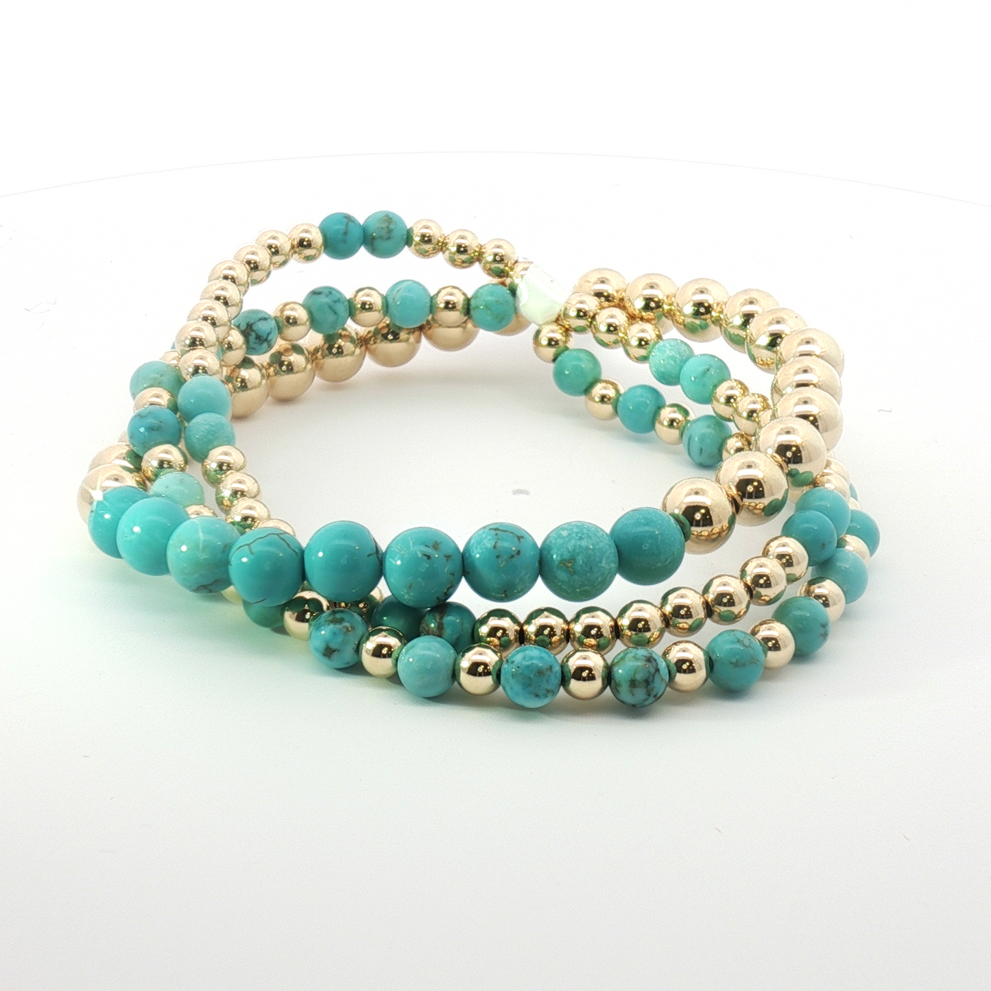 Sterling Silver Gold Filled 
- 4mm Gold Filled Twist Beads