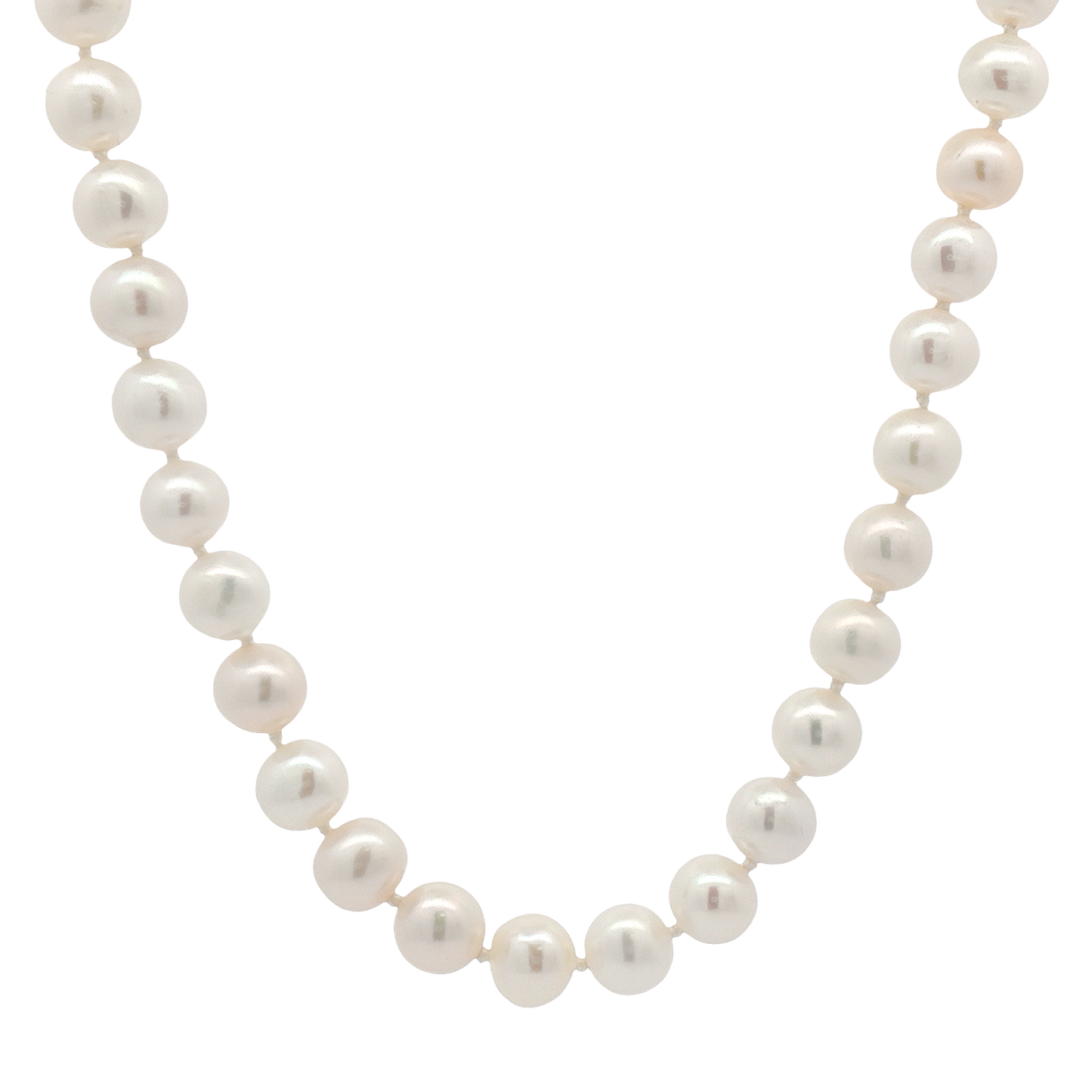 14K Freshwate White Pearl Strand