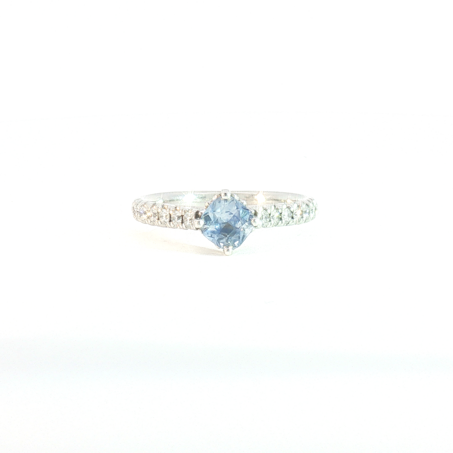 14 Karat White 0.25ctw Diamond Cathedral Fashion Ring