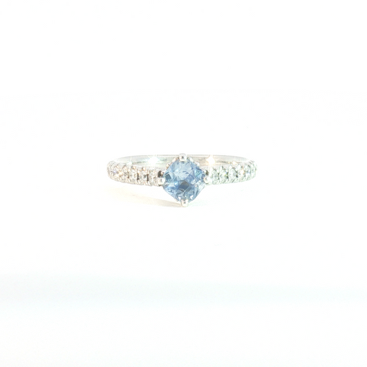 14 Karat White 0.25ctw Diamond Cathedral Fashion Ring