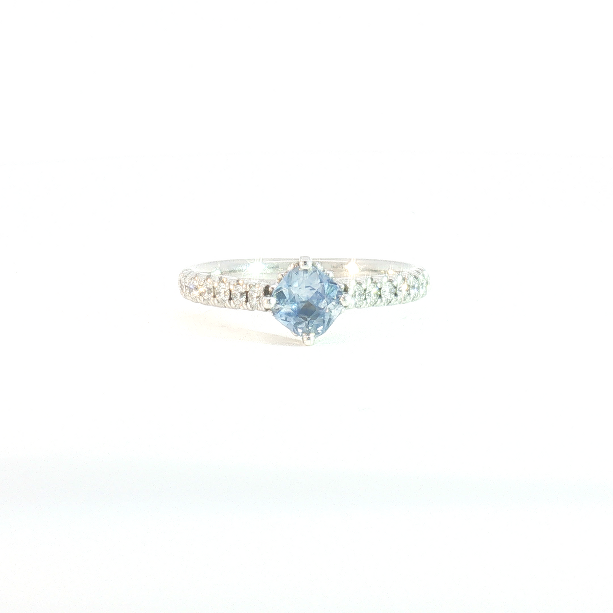 14 Karat White 0.25ctw Diamond Cathedral Fashion Ring