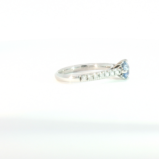 14 Karat White 0.25ctw Diamond Cathedral Fashion Ring