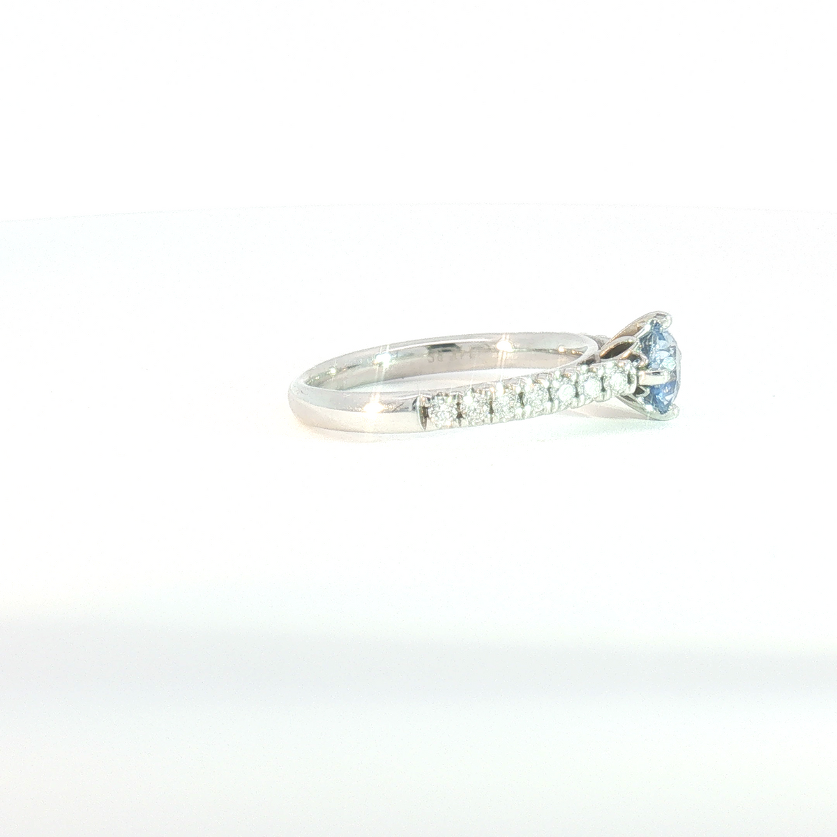 14 Karat White 0.25ctw Diamond Cathedral Fashion Ring