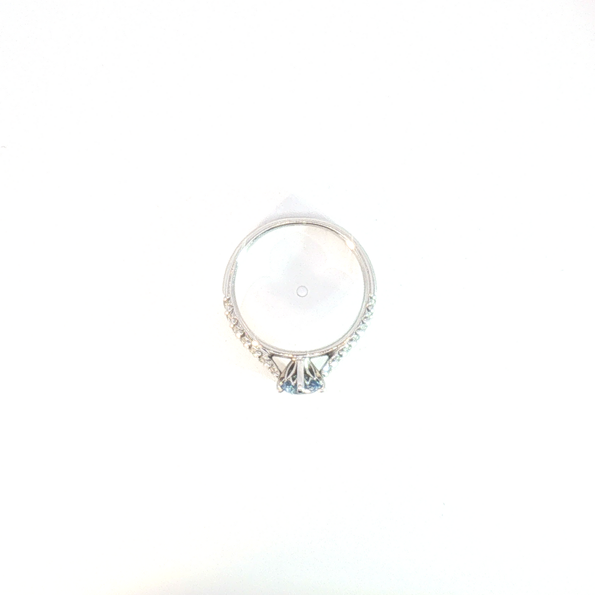 14 Karat White 0.25ctw Diamond Cathedral Fashion Ring