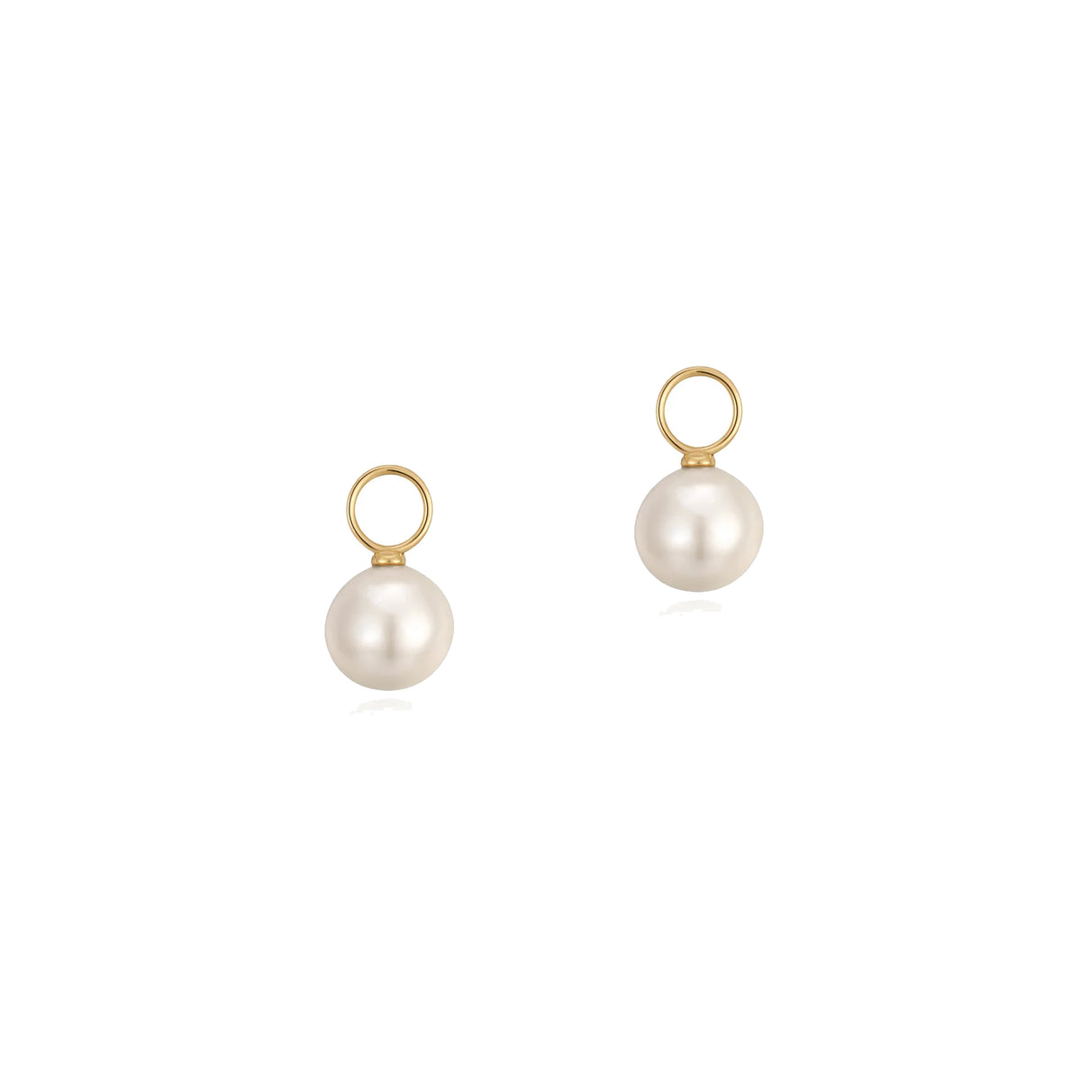 14K Pearl Earring Dangle Charm Attachments