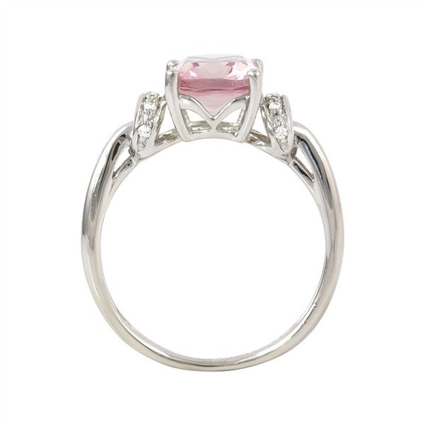 14K Pink Amethyst & Diamond Fashion Ring