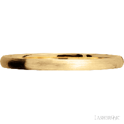 2 mm wide Domed 14K Yellow Gold band.
