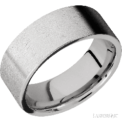 8 mm wide Flat Cobalt Chrome band.