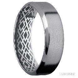 7 mm wide High Bevel Tantalum band.