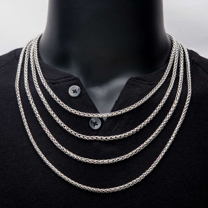 Stainless Steel 4mm Wheat Chain