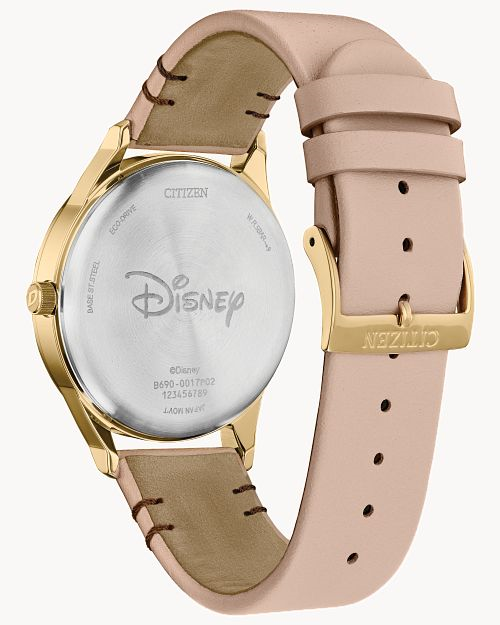 Citizen Eco Drive Disney Mickey Shadow Blush Leather Watch