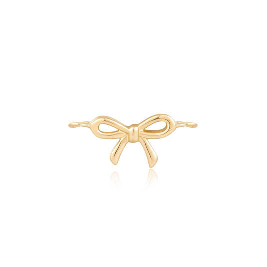 14 Karat Yellow Gold Bow Charm