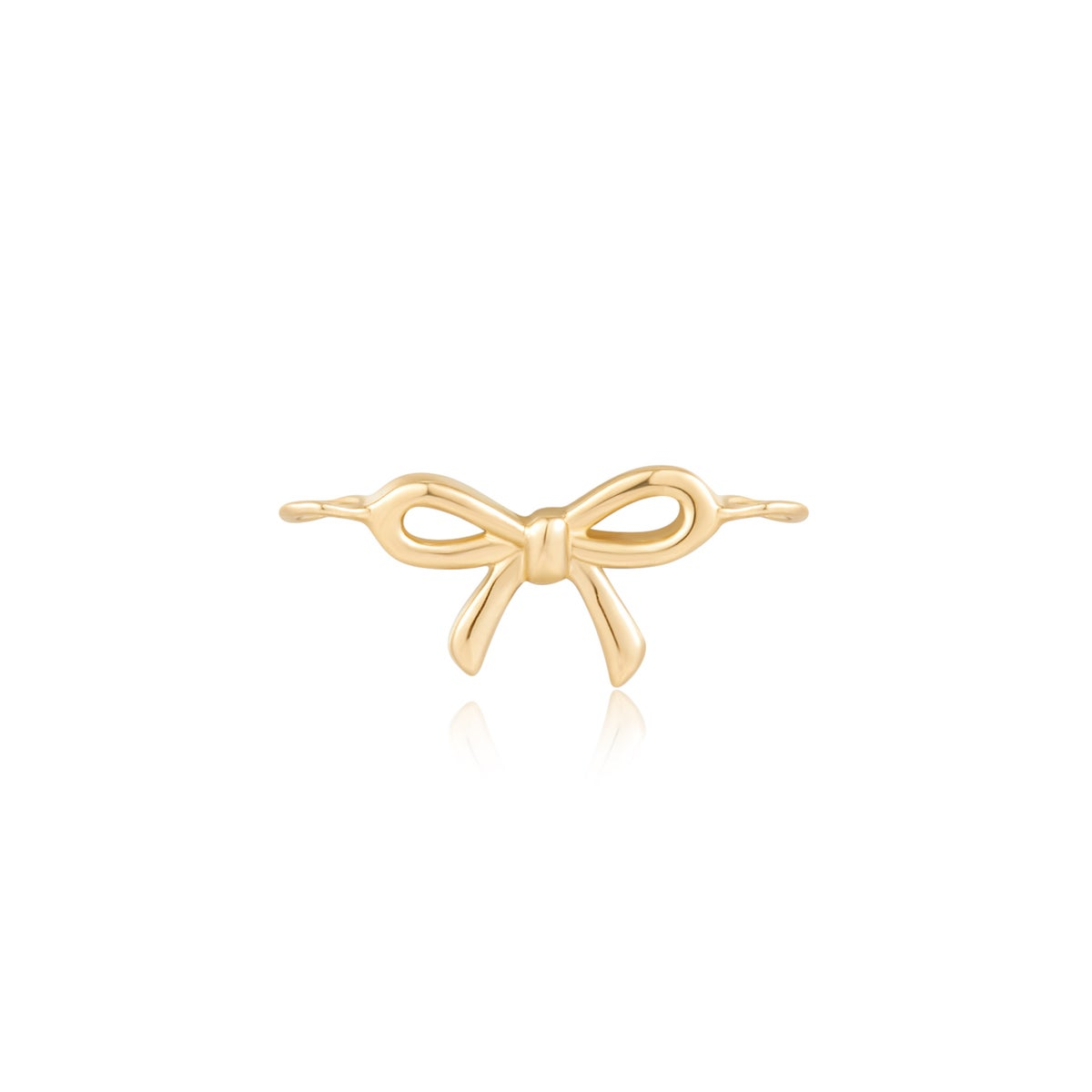 14 Karat Yellow Gold Bow Charm