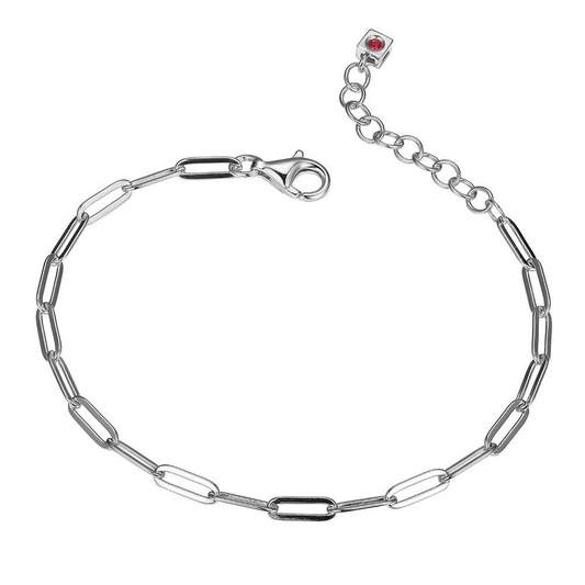 Sterling Silver Paperclip Bracelet