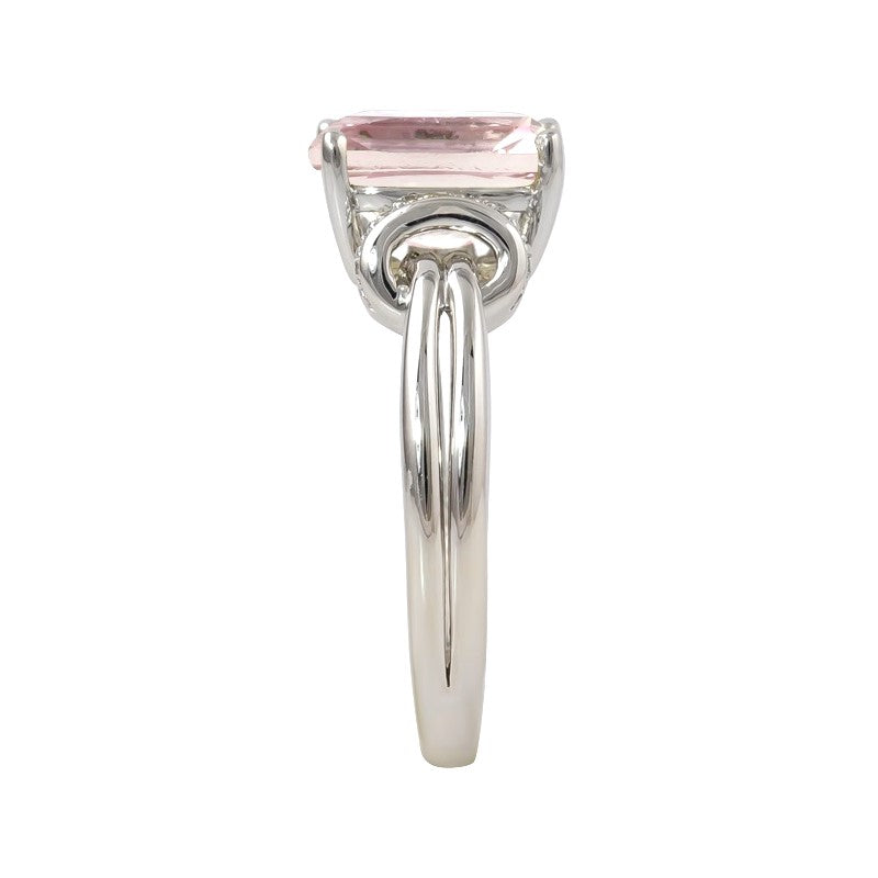 14K Pink Amethyst & Diamond Fashion Ring