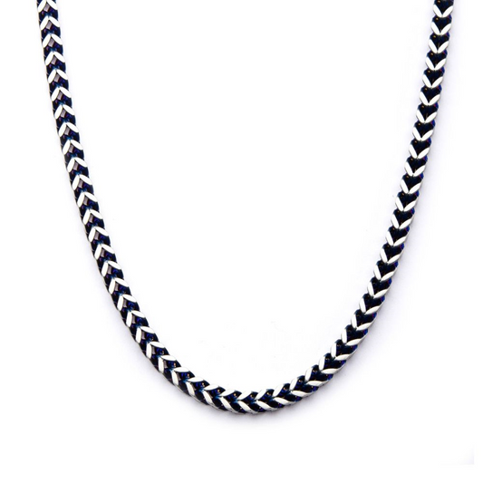 Blue Plated Stainless Steel Franco Chain