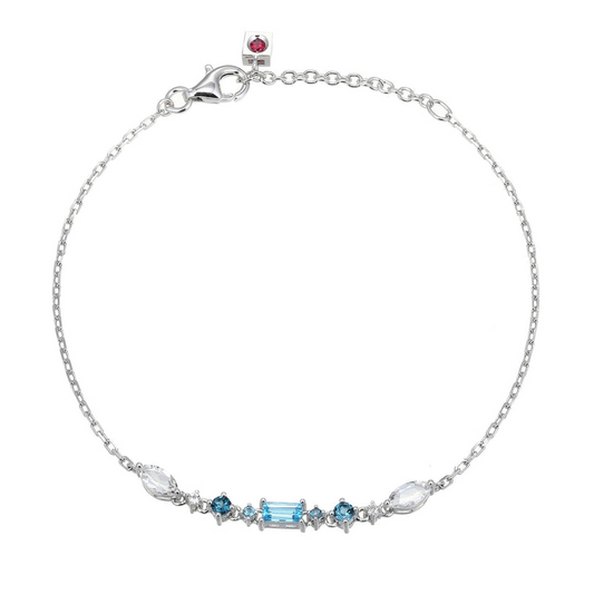 Swiss & London Blue Topaz Shimmer Bracelet