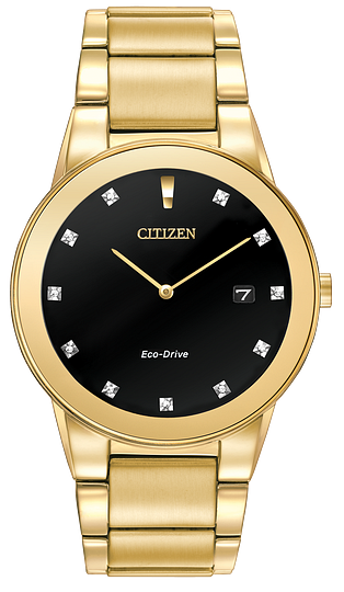 Citizen Eco-Drive Axiom Black & Diamond Dial Watch