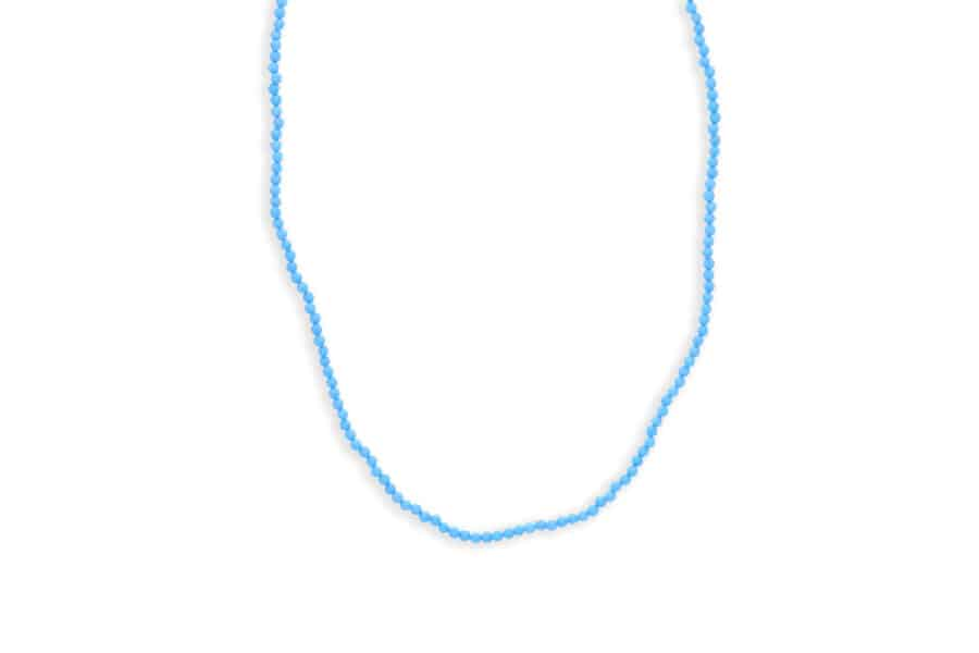 Teal Magnesite Bead Necklace