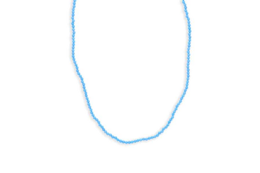 Teal Magnesite Bead Necklace