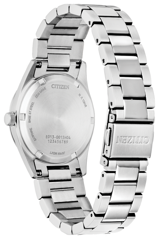 Citizen Sport Luxury Light Blue & Stainless Steel Link Watch