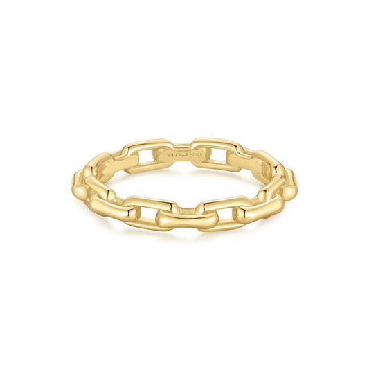 14K Gold Plated Paperclip Ring