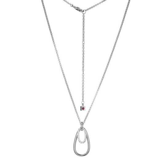 Sterling Silver ELLE "Circadia" Rhodium Cubic Zirconia Penda