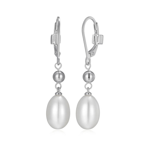 Sterling Silver ELLE "Genesis" Rhodium-Plated Genuine White
