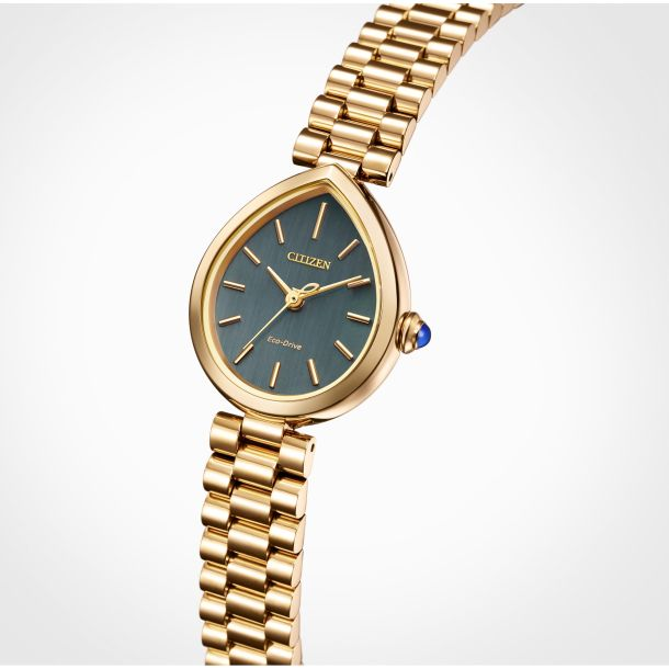 Citizen Rainell Green Dial Rose Gold-Tone Watch