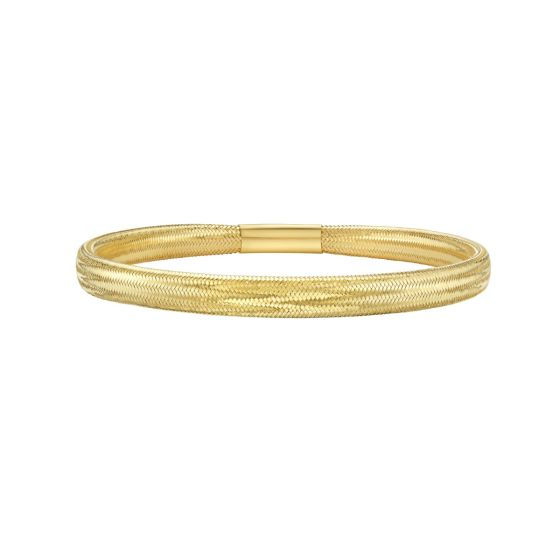 14K Medium Stretch Mesh Bangle Bracelet