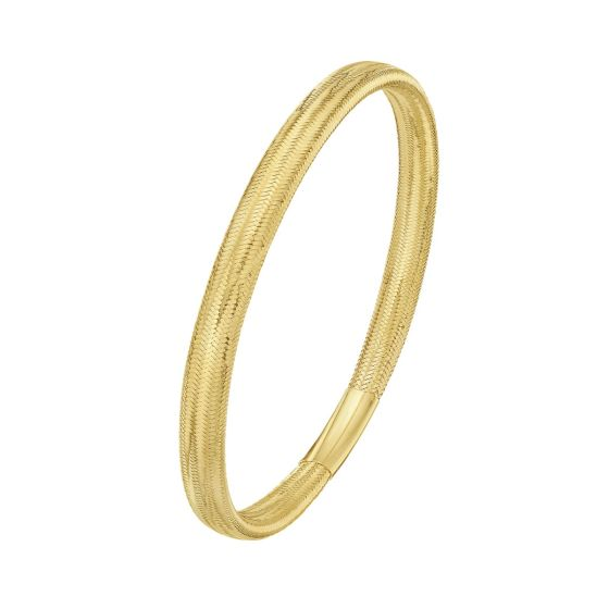 14K Medium Stretch Mesh Bangle Bracelet