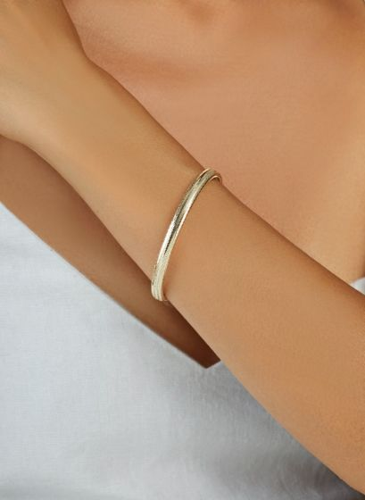 14K Medium Stretch Mesh Bangle Bracelet