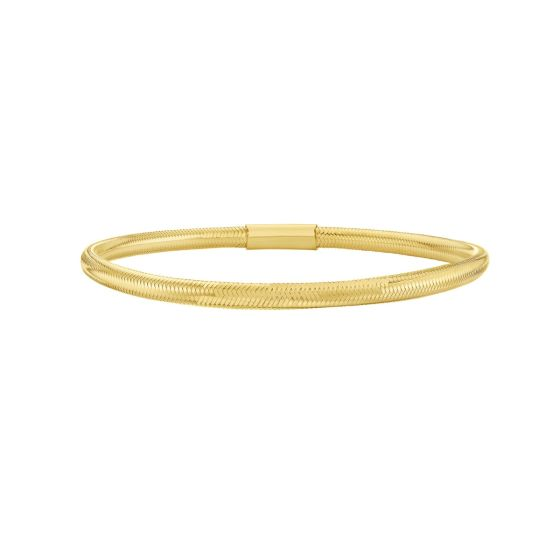 14K Small Stretch Mesh Bangle Bracelet