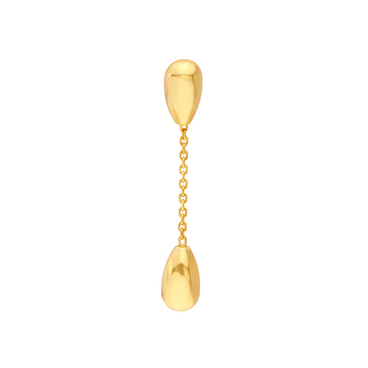 14K Teardrop Stud Earrings