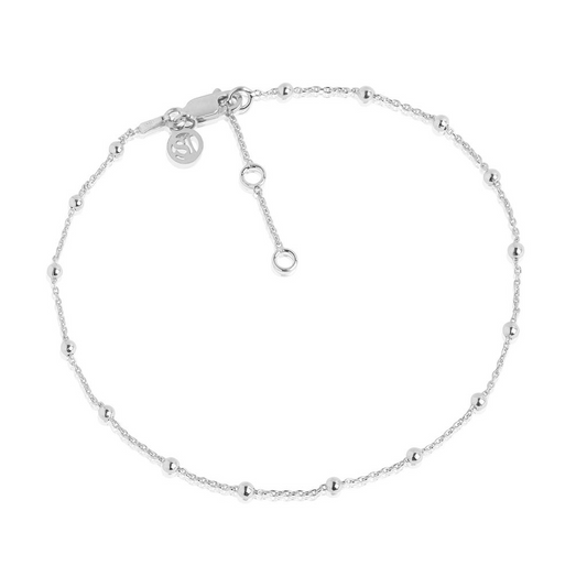 Silver Cavalier Ankle Chain