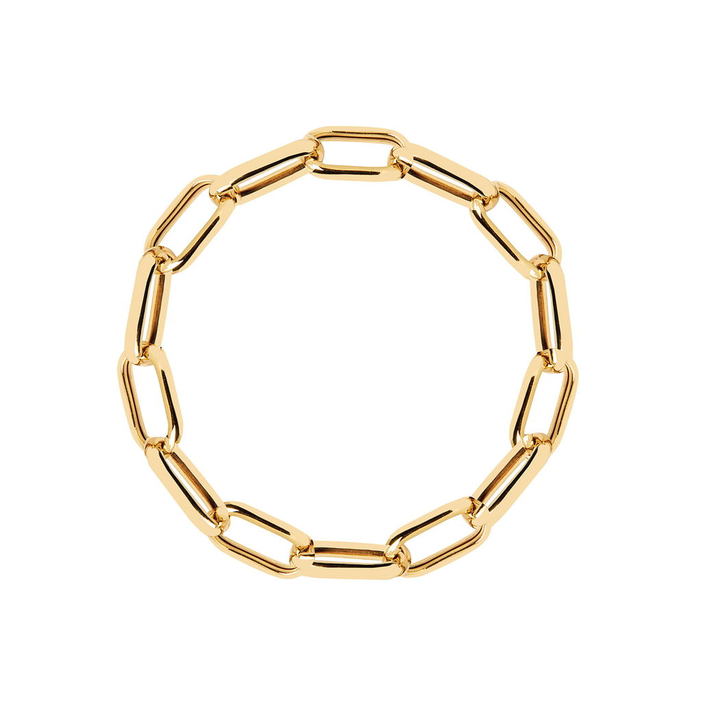 18K Gold Plated Heavy Link Bracelet