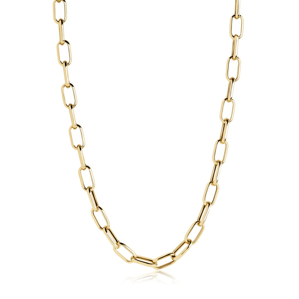 18K Gold-Plated Capri Italian Silver Chain Necklace